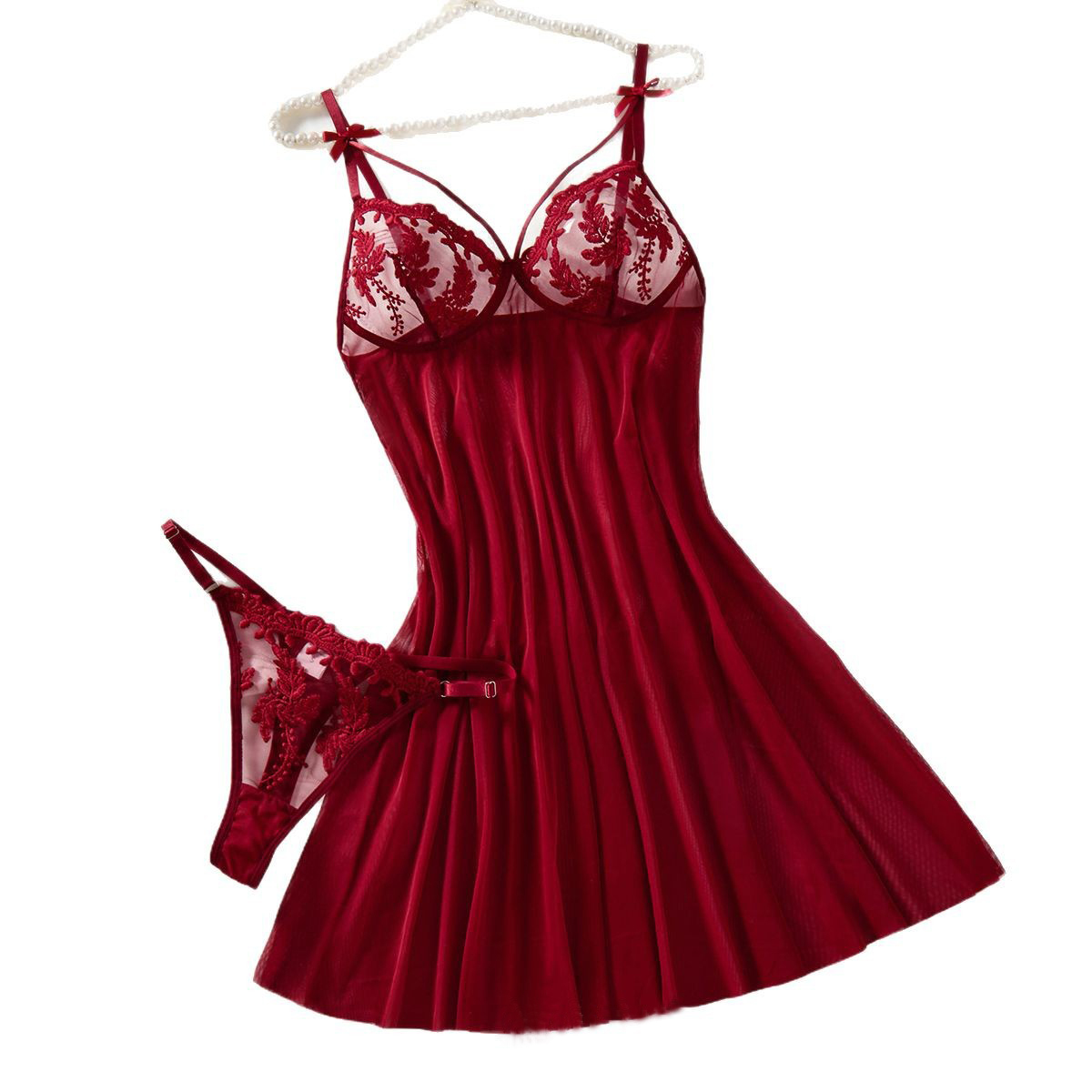 Wine & Beer Guayaquil - Chemise de nuit semi-transparente de style