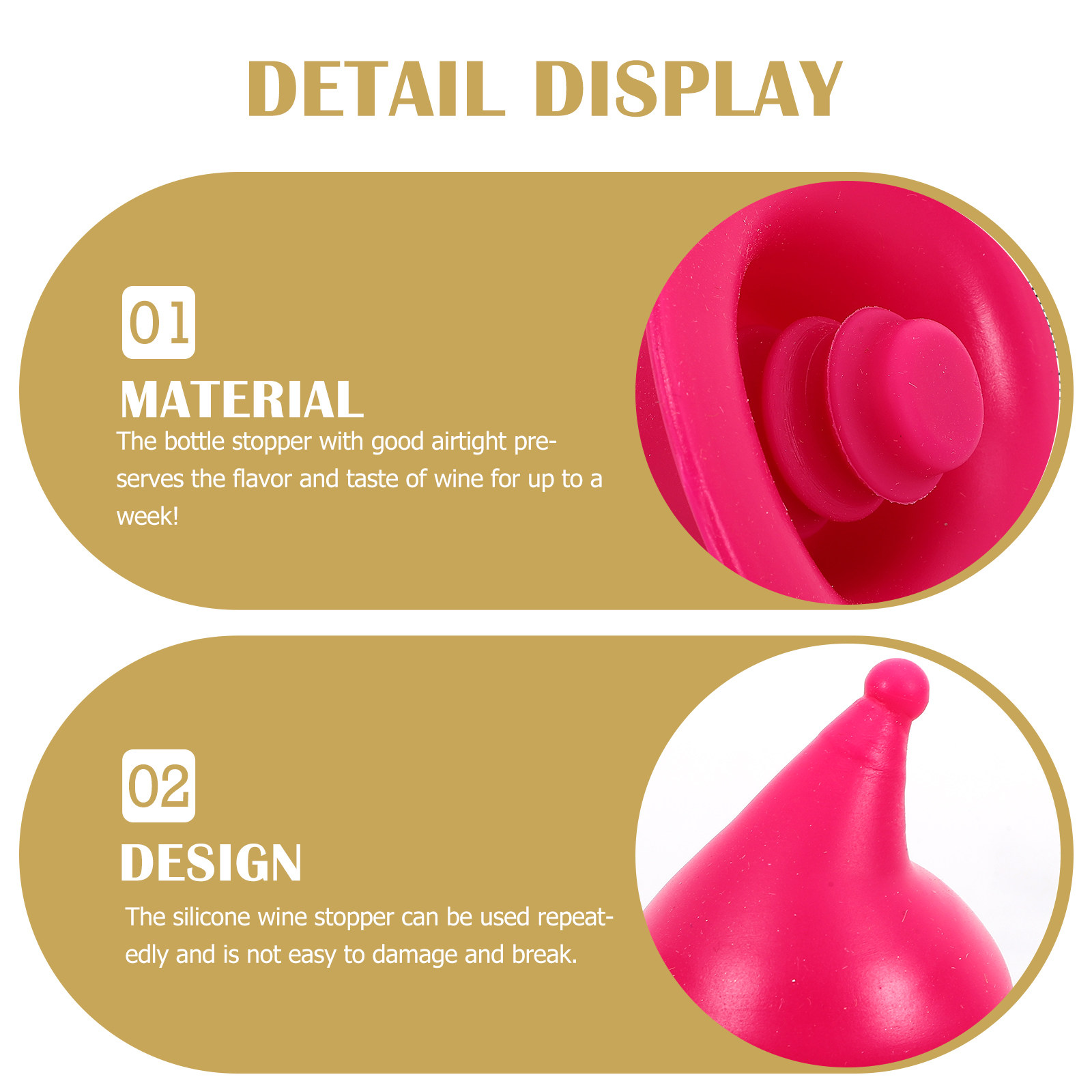 4 pièces, bouchons en silicone - Wine Beer Hat avis et prix